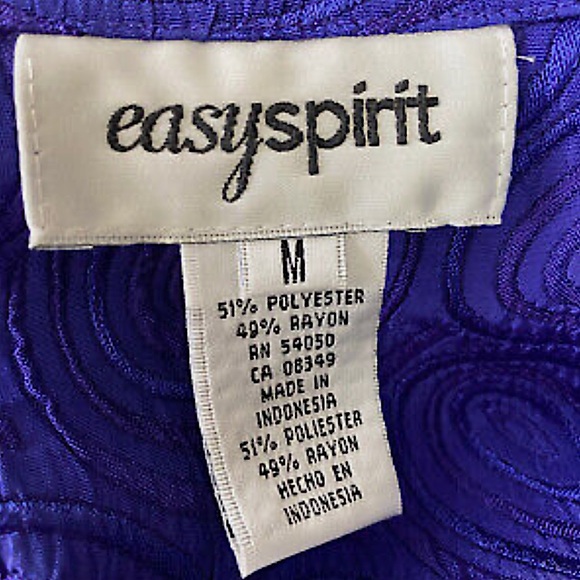 C.l.o.t.h.e.s. Size medium deep purple button down embroidered jacket/blouse EUC - Picture 12 of 12